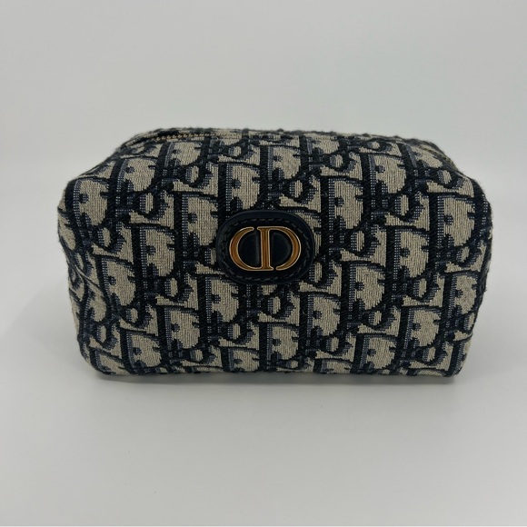 Dior toiletry bag canvas make up cosmetic pouch - Picture 1 of 10
